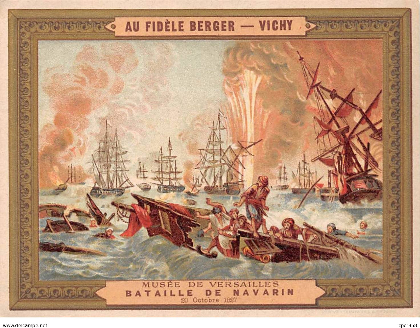 Chromos - COR14838 - Au Fidèle Berger - Bataille De Navarin - Soldats - Bateaux - 14x10 Cm Environ - Other & Unclassified