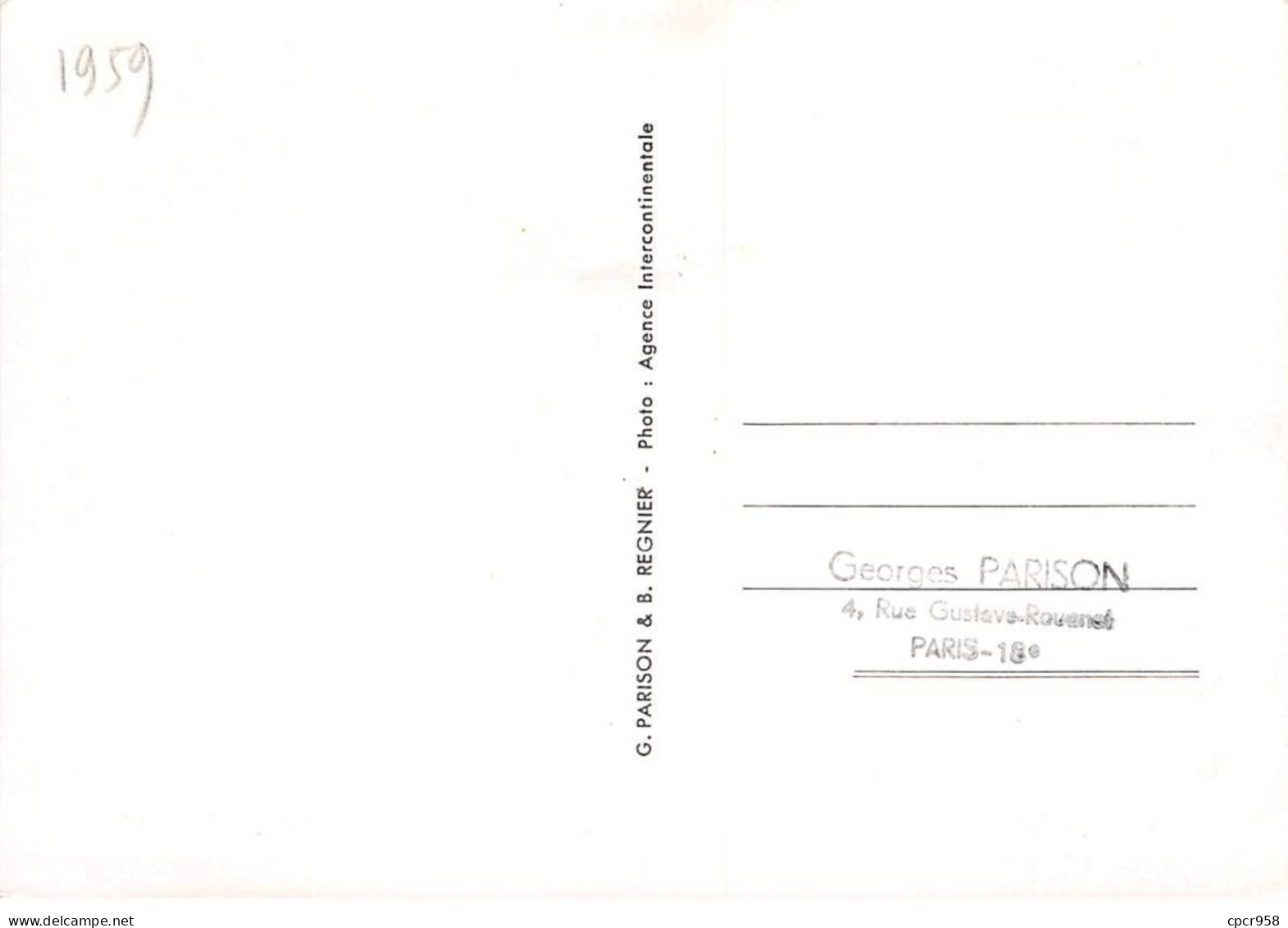Carte Maximum - FRANCE - COR12750 - 13/06/1959 - Charles Goujon - Colonel Rozanoff - Cachet Le Bourget - 1950-1959