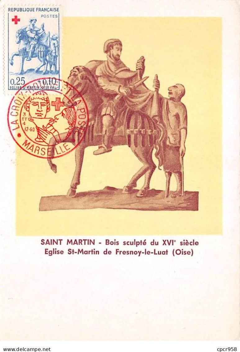 Carte Maximum - FRANCE - COR12774 - 3-4/12/1960 - Saint Martin - Cachet Marseille - 1960-1969