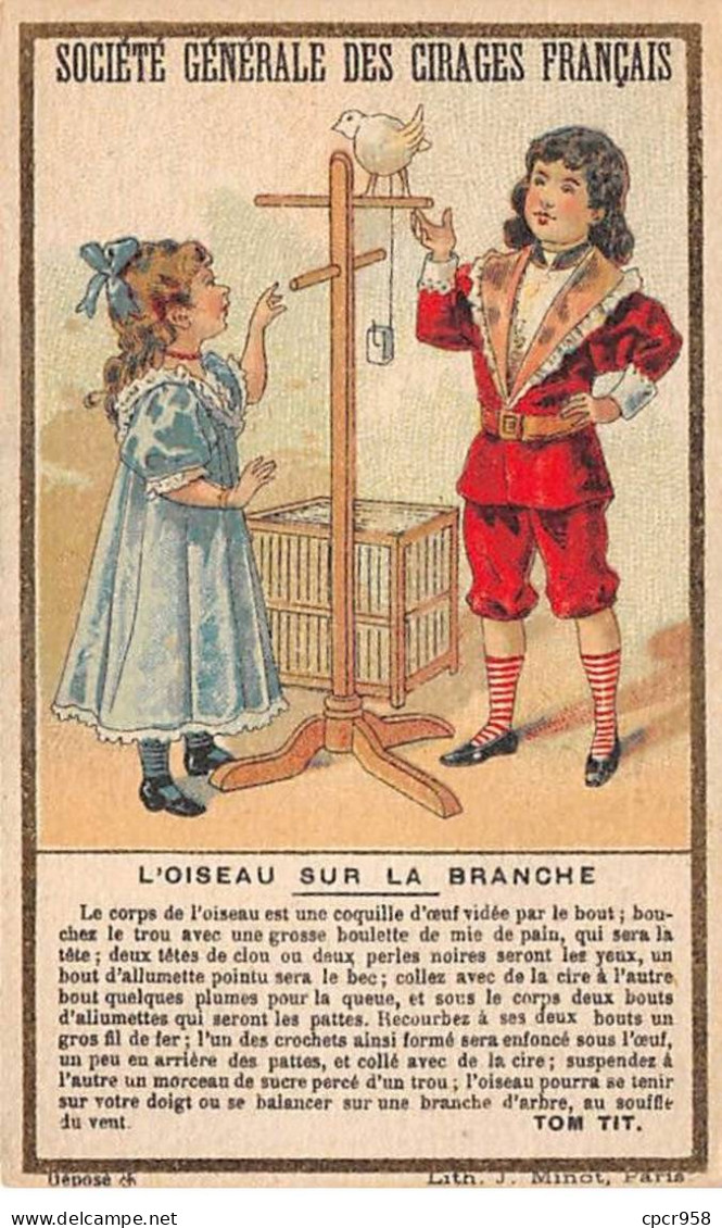 CHROMOS.AM23638.6x10 Cm Env.Société Générale Des Cirages Français.Fulgor.L'oiseau Sur La Branche - Andere & Zonder Classificatie