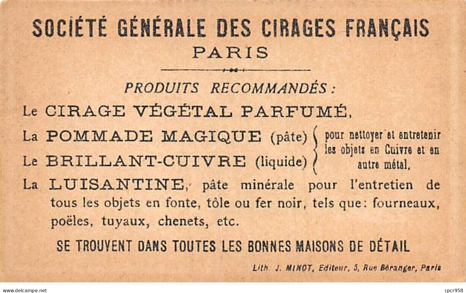 CHROMOS.AM23617.6x10 Cm Env.Société Générale Des Cirages Français.Hommes.Théatre - Other & Unclassified