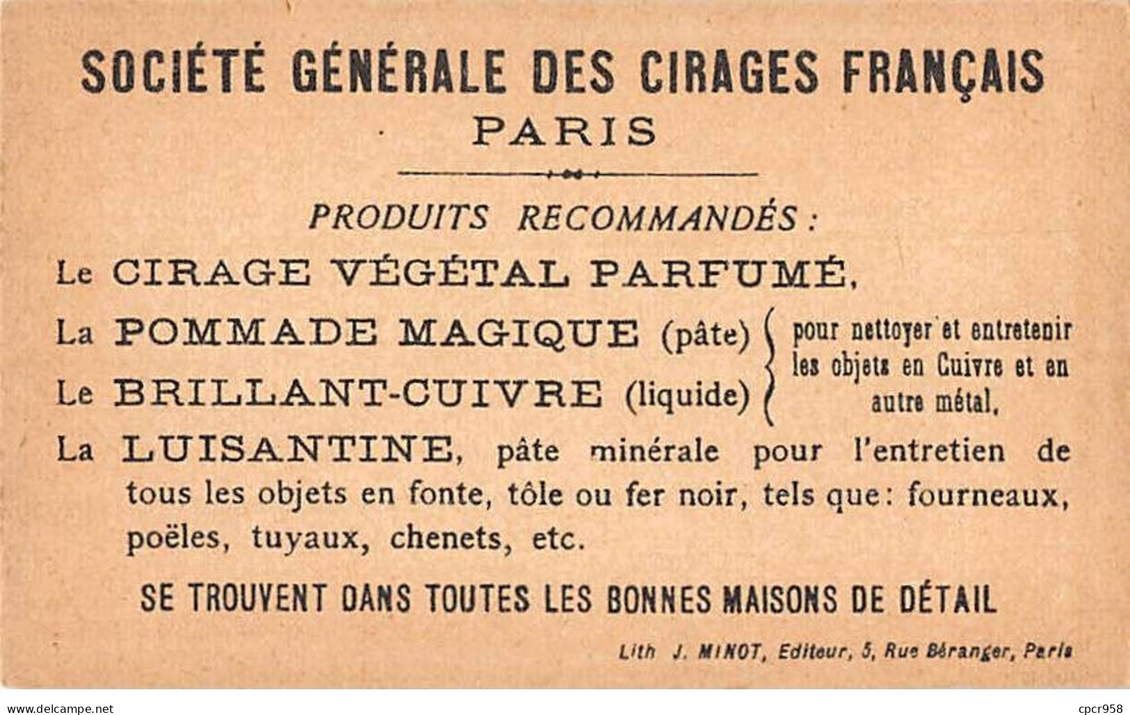 CHROMOS.AM23603.6x10 Cm Env.Société Générale Des Cirages Français.Discussion Père/fils - Sonstige & Ohne Zuordnung