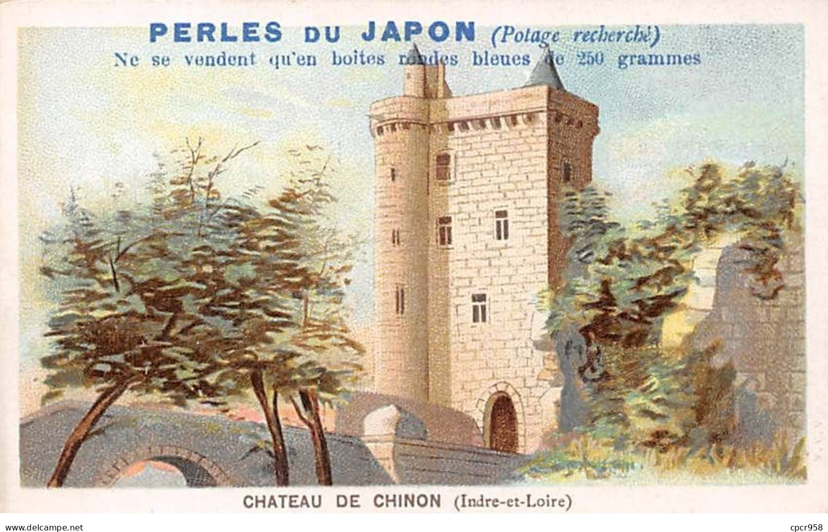 CHROMOS.AM23574.7x11 Cm Env.Perle Du Japon.Potage.A Chapu.Chateau De Chinon (Indre Et Loire) - Other & Unclassified