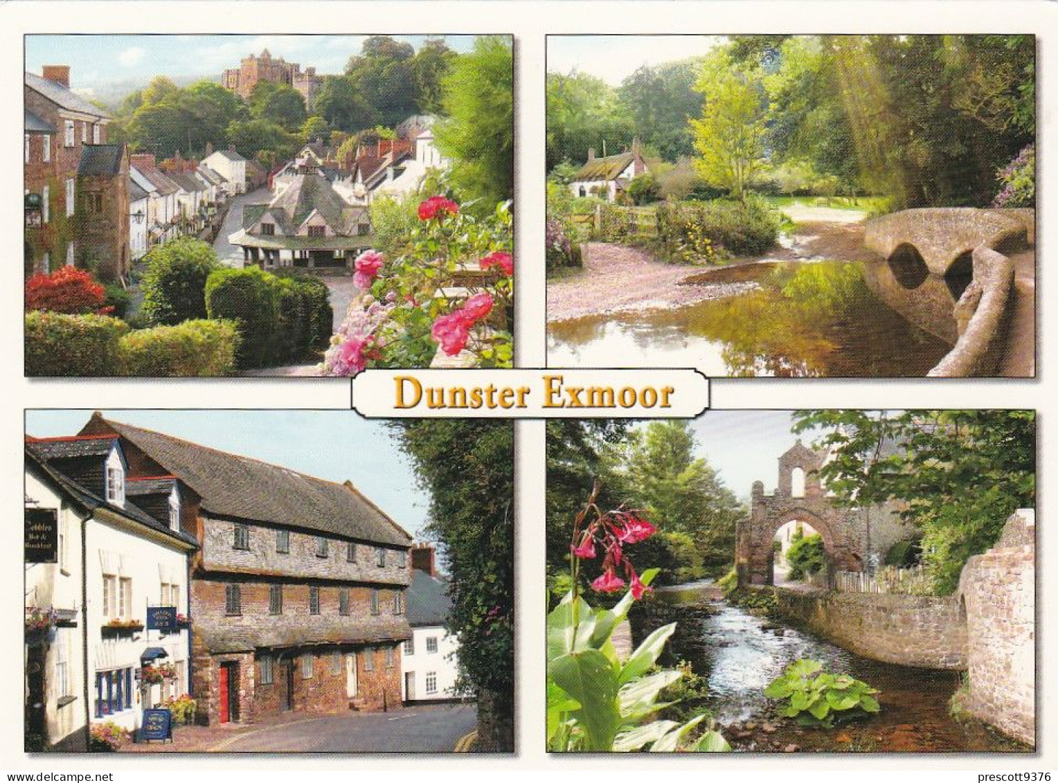 Dunster Multiview,  Somerset  -   Unused Postcard   - L Size 17x12Cm - LS4 - Minehead