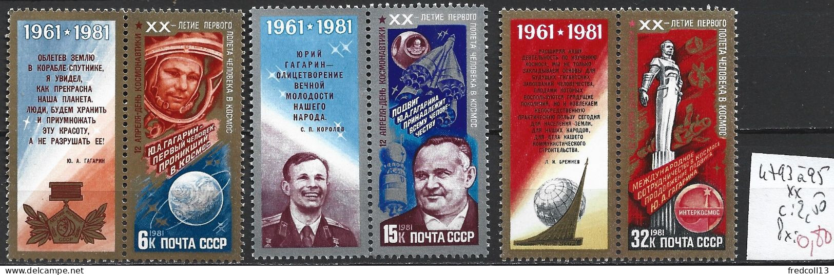 RUSSIE 4793 à 95 ** Côte 2.50 € - Russie & URSS