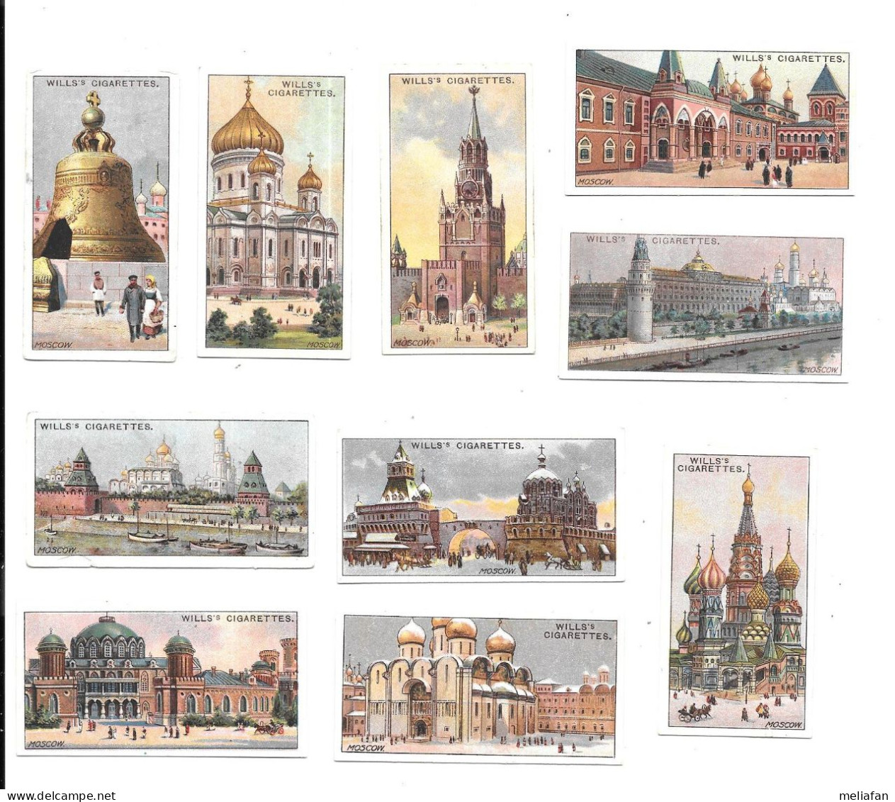 DK49 - CARTES CIGARETTES WILLS - GEMS OF RUSSIAN ARCHITECTURE - MOSCOU - Sigarette (marche)