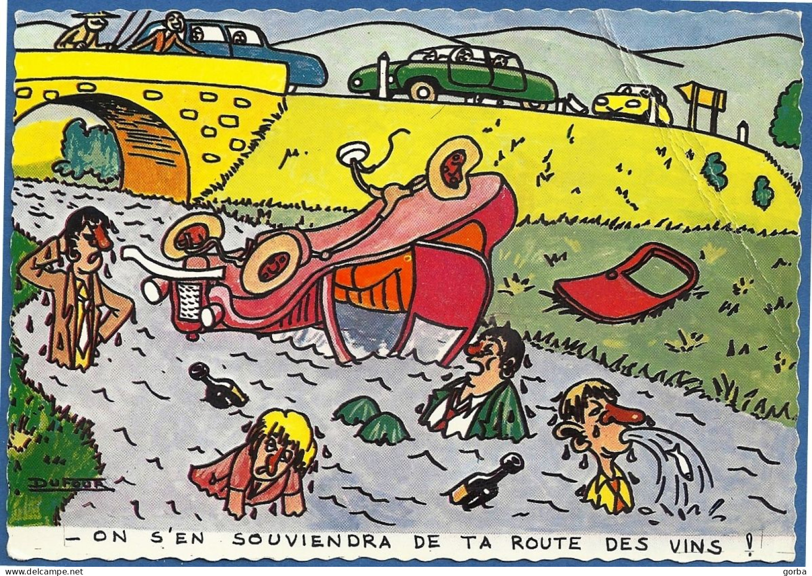 *CPM - On S'en Souviendra De Ta Route Des Vins - Anonyme - Contemporain (à Partir De 1950)