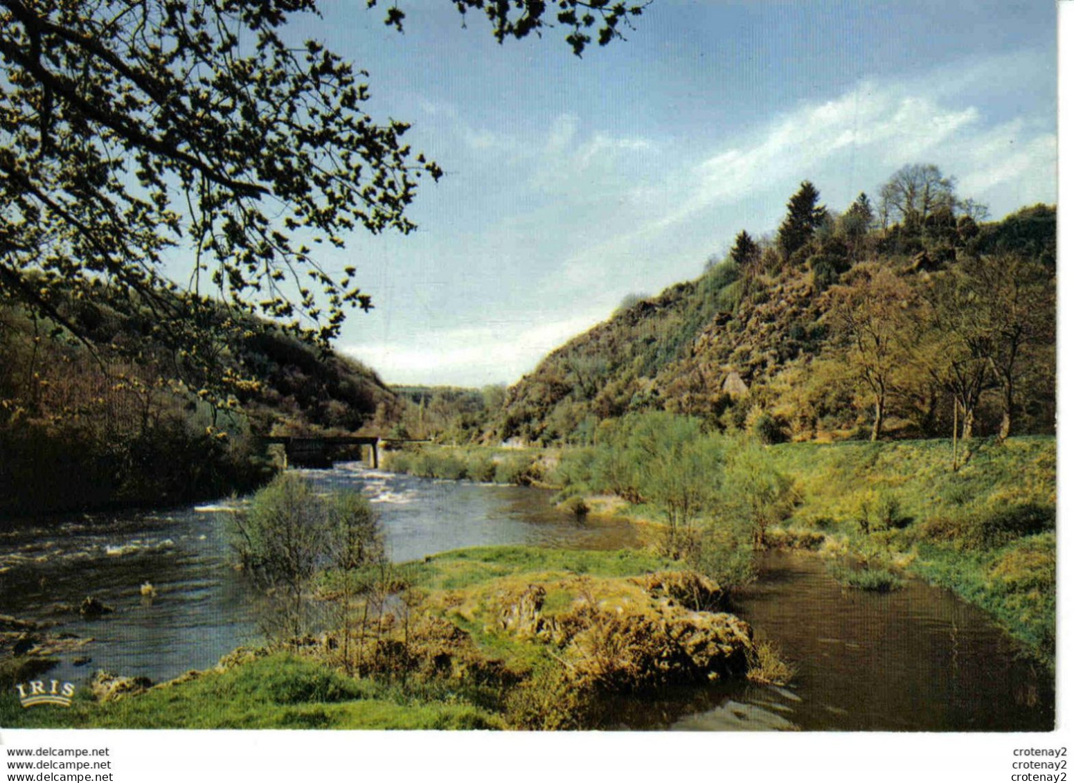 36 GARGILESSE Vers Chateauroux N°123 Le Confluent Et Le Pont Noir VOIR DOS Tampon - Chateauroux