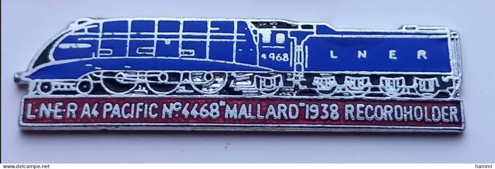 G539 Pin's SNCF TGV Train Locomotive Micheline LNER Pacific Mallard 1938 Bleu Achat Immédiat - TGV