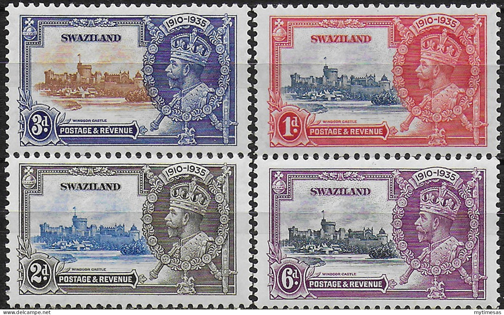 1935 Swaziland Silver Jubilee 4v. MNH SG N. 21/24 - Other & Unclassified