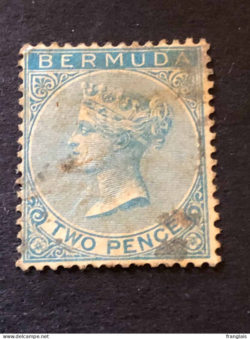 BERMUDA SG 25 2d Blue FU - Bermudes