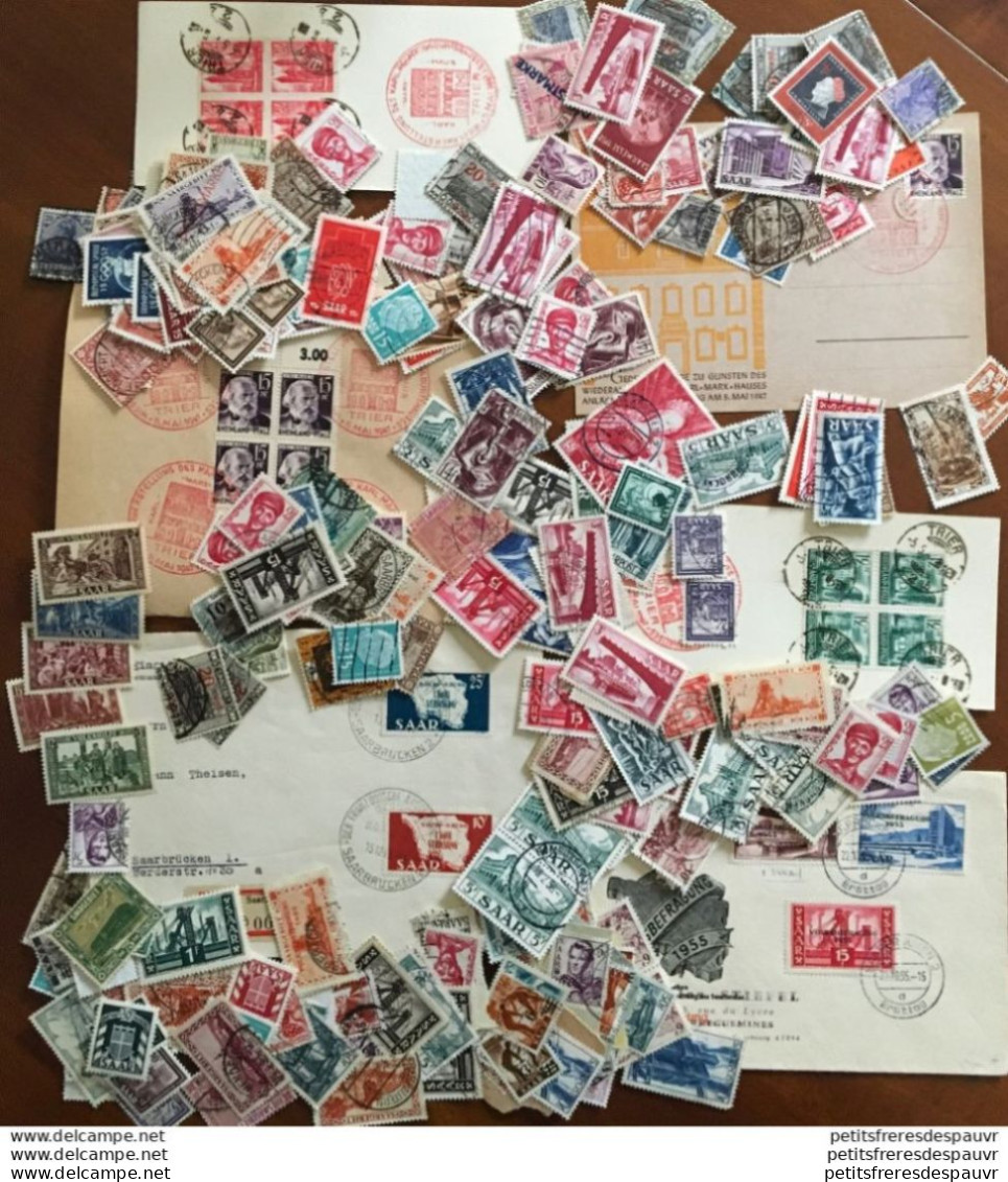 SAAR - Enorme Vrac Neufs Et Oblitérés - Huge Stock Of Used & MH Stamps - Briefmarkenmasse - Usati