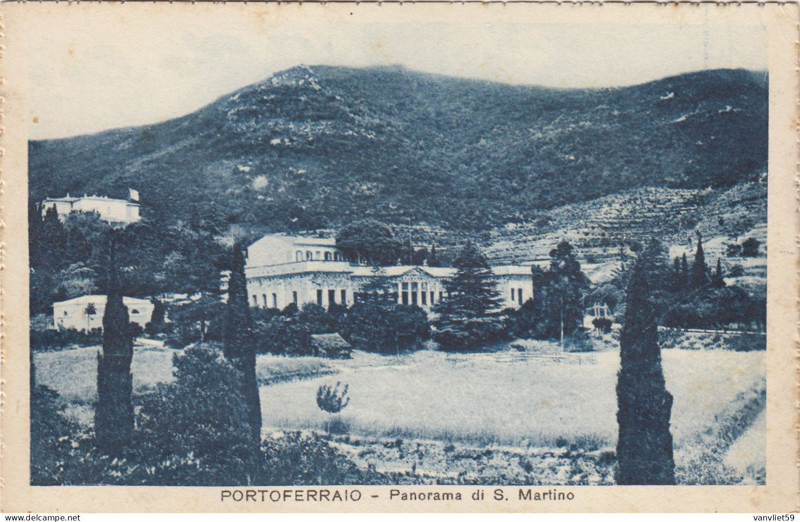 PORTOFERRAIO LIVORNO-PANORAMA DI S. MARTINO-CARTOLINA NON VIAGGIATA 1925-1935 - Livorno