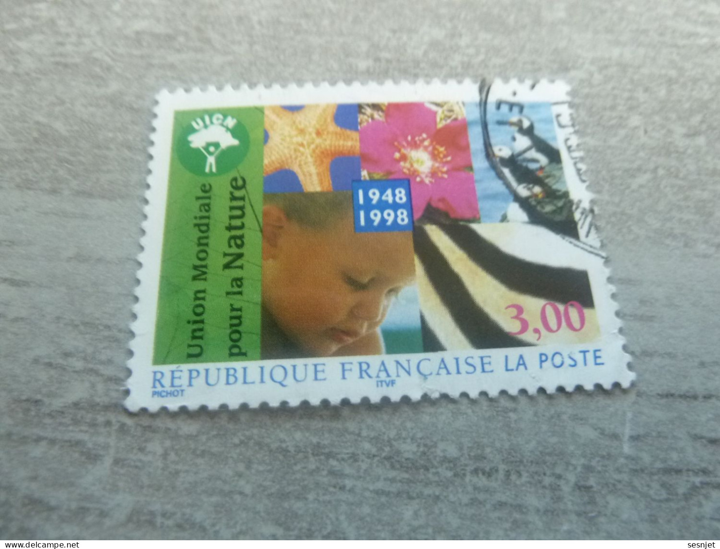 Cinquantenaire De L'Union Mondiale Pour La Nature - 3f. - Yt 3198 - Multicolore - Oblitéré - Année 1998 - - Usati