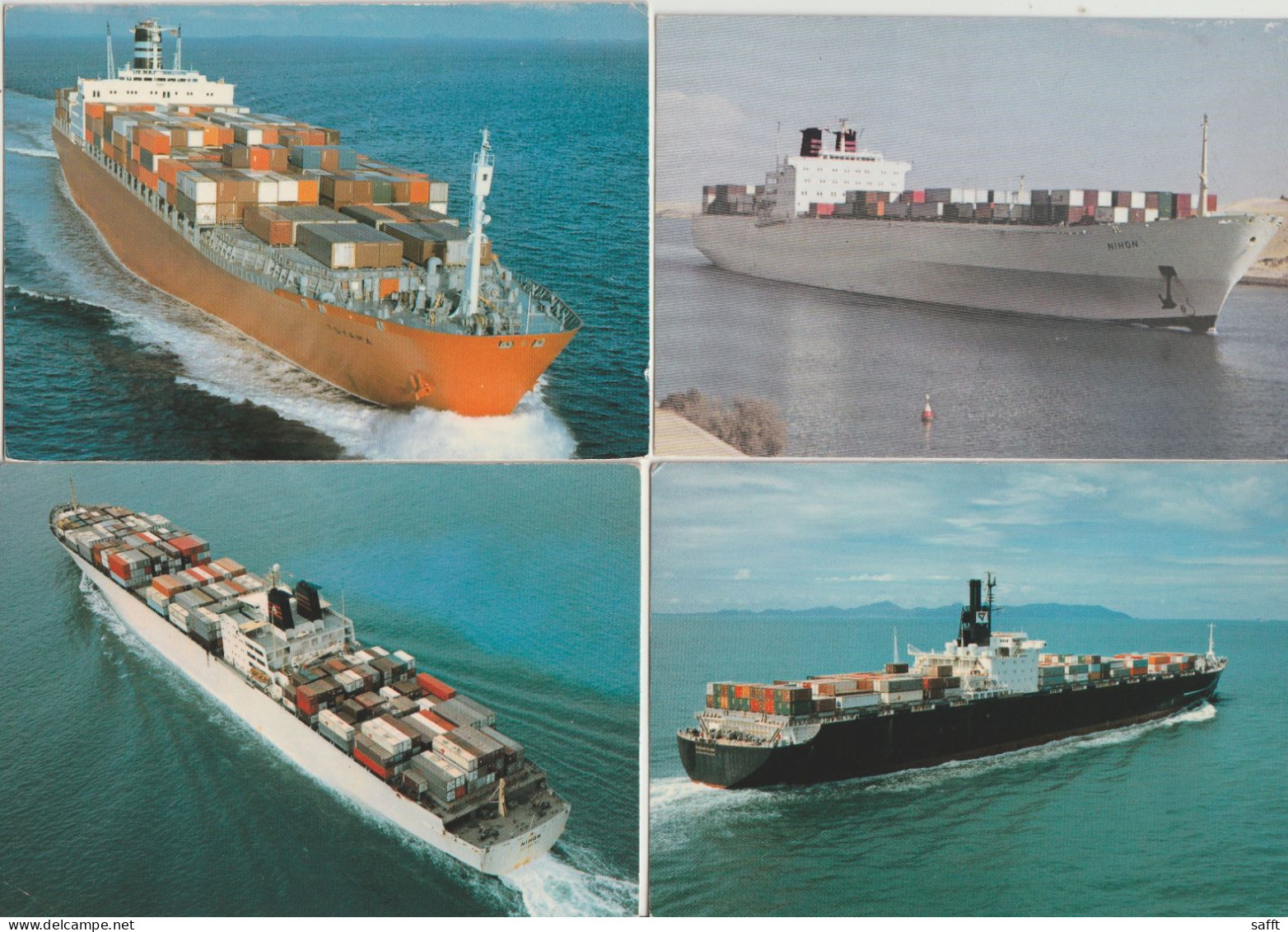 Lot Mit 6 Ansichtskarten Schiffe, ScanDutch Container Transport - Handel