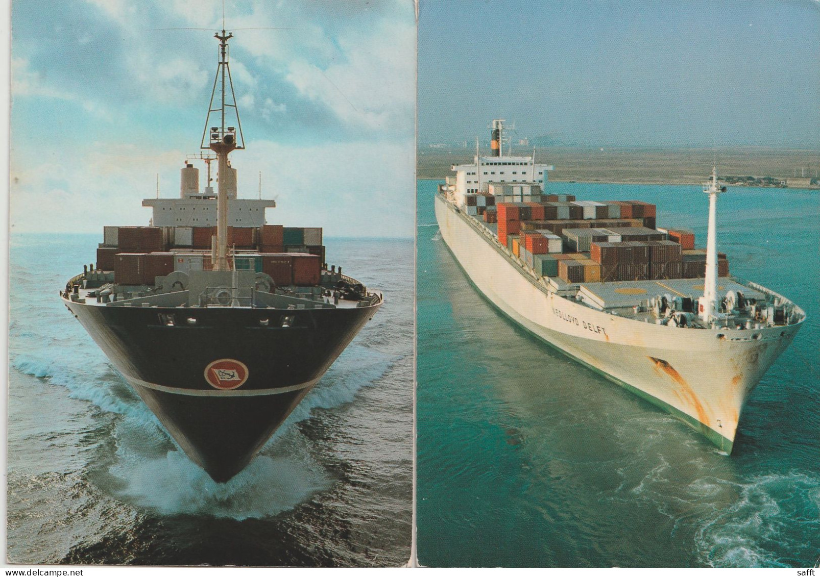 Lot Mit 6 Ansichtskarten Schiffe, ScanDutch Container Transport - Commerce