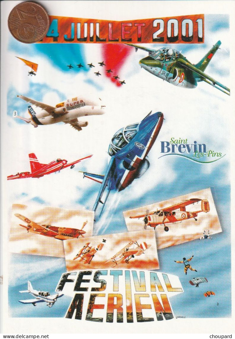 44 - Carte Postale Du Festival Aérien De Saint Brévin Les Pins 14 Juillet 2001 - Saint-Brevin-les-Pins