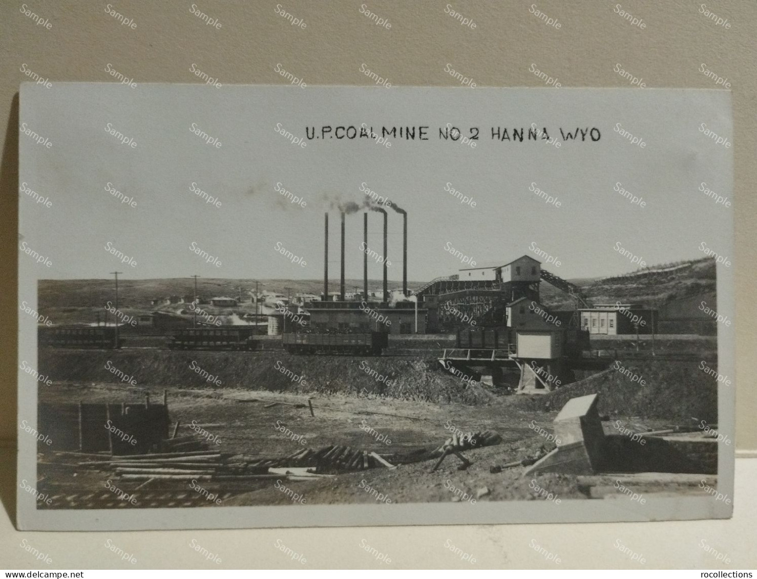 US Postcard Wyoming Carbon County HANNA U.P Coal Mine No. 2 - Other & Unclassified