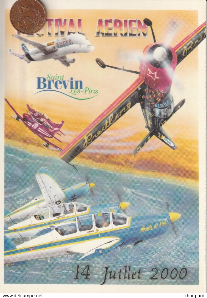 44 - Carte Postale Du Festival Aérien De Saint Brévin Les Pins 14 Juillet 2000 - Saint-Brevin-les-Pins