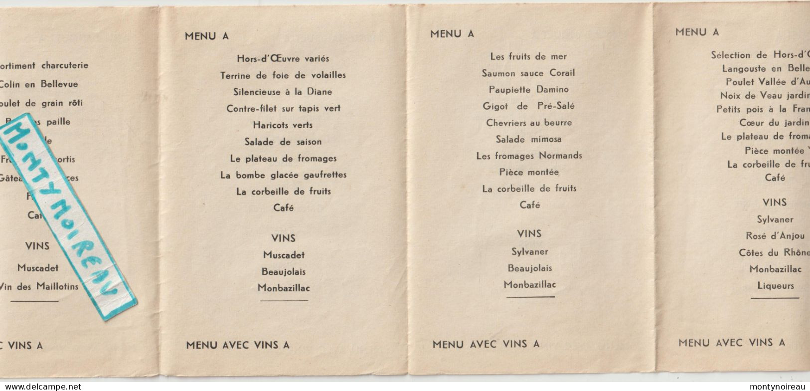 VP : DEF : Auberge Du Pont Du Coudray , Calavdos à Amayé Sur Orne ,les Menus, Imp  Caen - Sin Clasificación