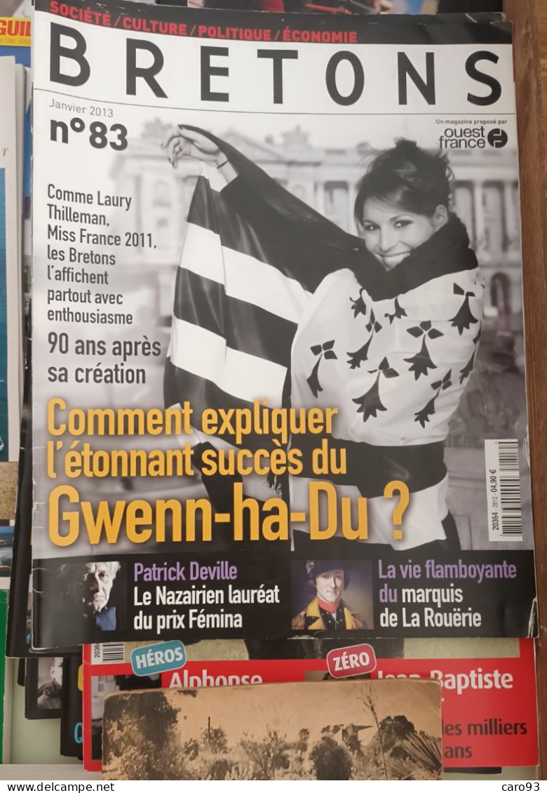 Bretons Numéro 83 De Janvier 2013 Le Gwenn Ha Du - Histoire