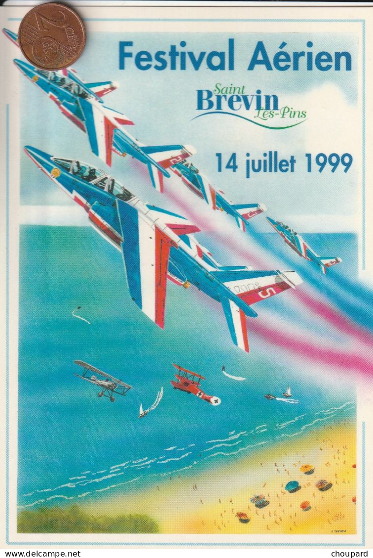 44 - Carte Postale Du Festival Aérien De Saint Brévin Les Pins 14 Juillet 1999 - Saint-Brevin-les-Pins