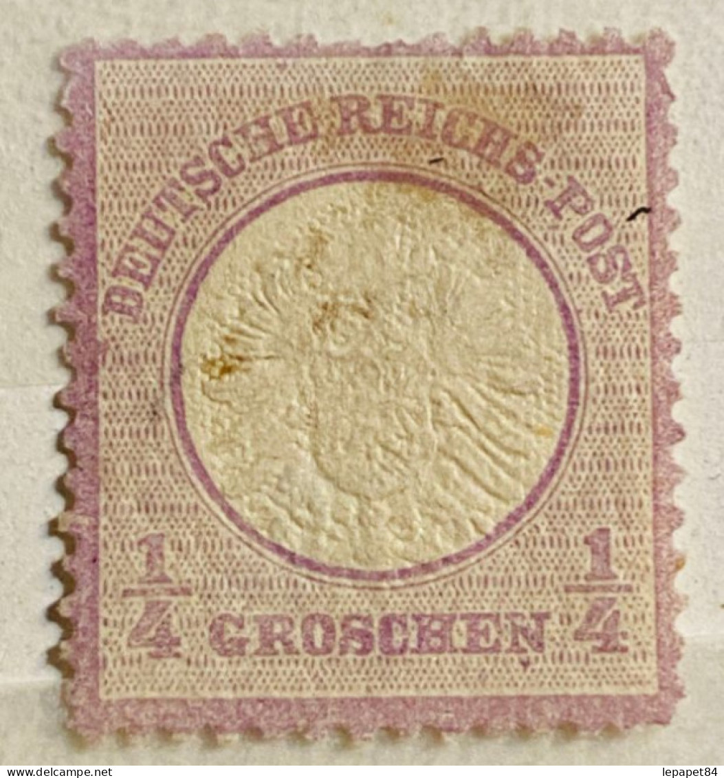 Allemagne YT N° 13 Neuf* Gomme D'origine - Amincissement En Haut Du Timbre - Unused Stamps