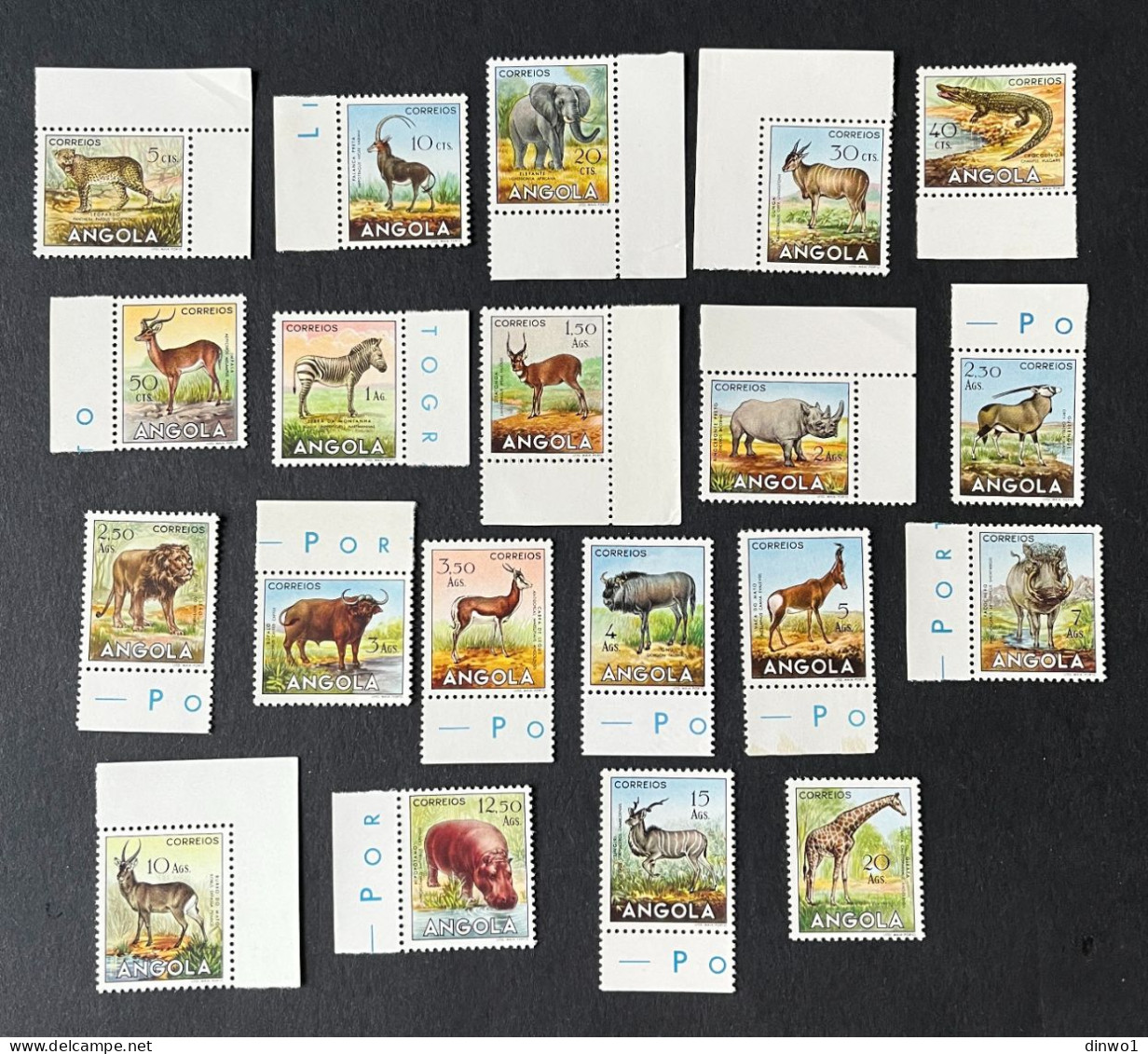 (G) Angola - 1953 Animals Complete Set - MNH - Angola