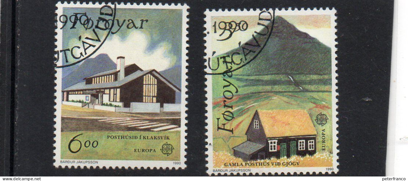 1990 Isole Faroer - Europa - Uffici Postali - Faroe Islands
