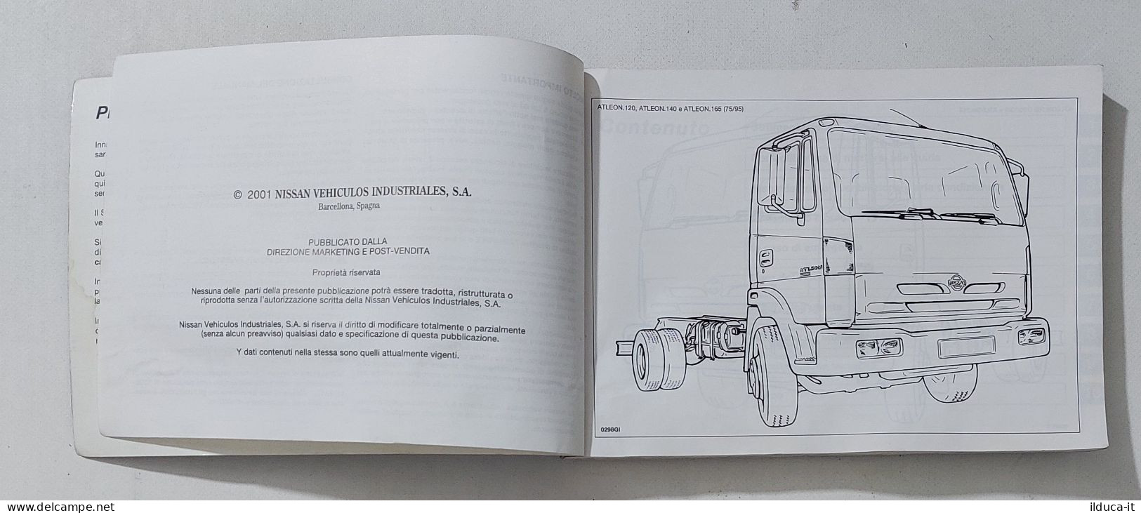 69877 Uso E Manutenzione 2001 - Nissan Atleon - Moto