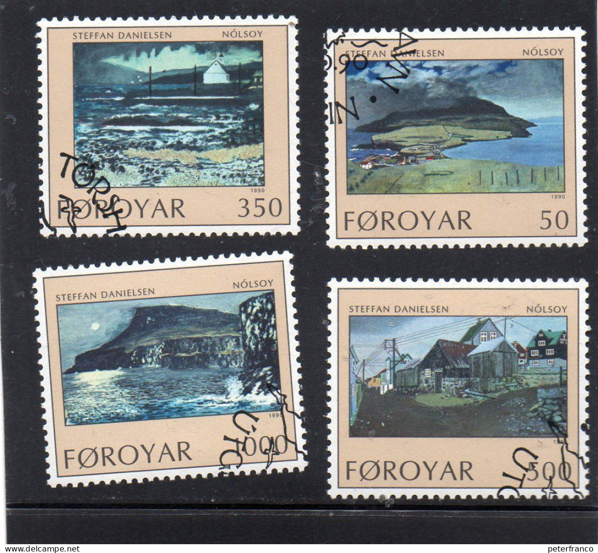 1990 Isole Faroer - Paesaggi - Arte - Faroe Islands