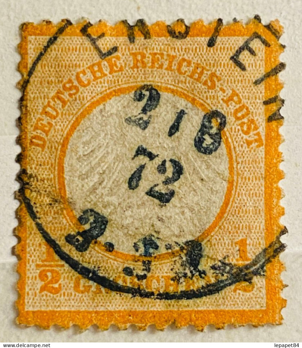 Allemagne YT N° 3A Oblitéré/used Beau Cachet 1872 - Gebraucht