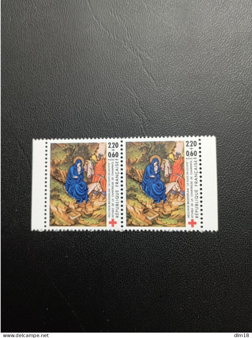 N* 2498a Paire De Carnet Croix Rouge 1987 - Unused Stamps