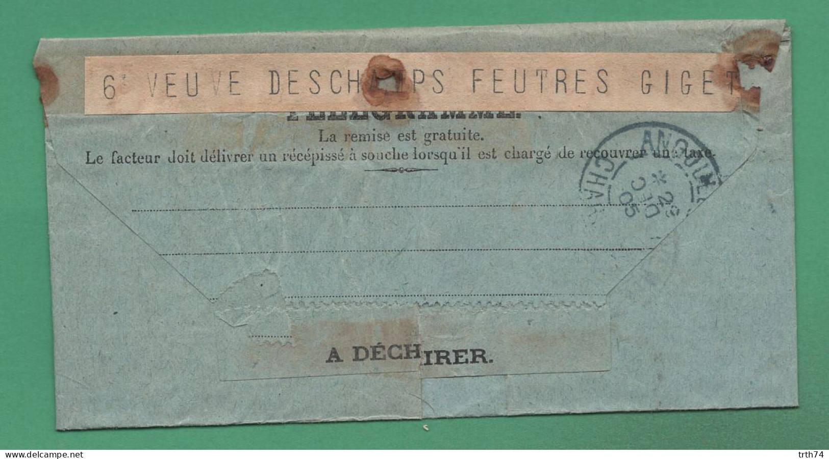 16 Angoulême Télégramme Cachet De La Poste Angoulême 29 Décembre 1905 ( Le DEC De Décembre Est Monté A L'envers ) - Cachets Manuels
