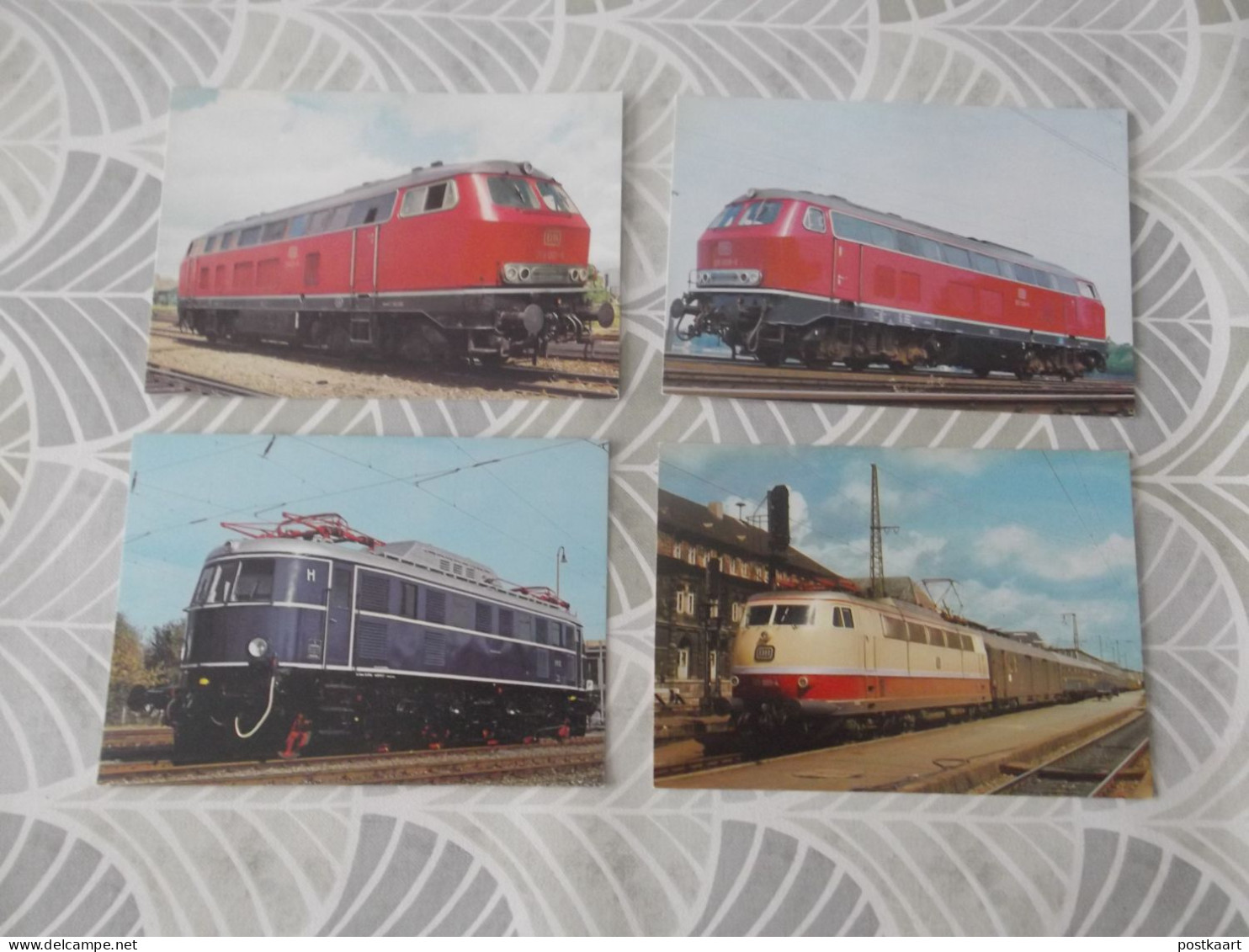 LOT Van 162 Postkaarten TREINEN - TRAINS - LOCOMOTIEVEN - 100 - 499 Postcards