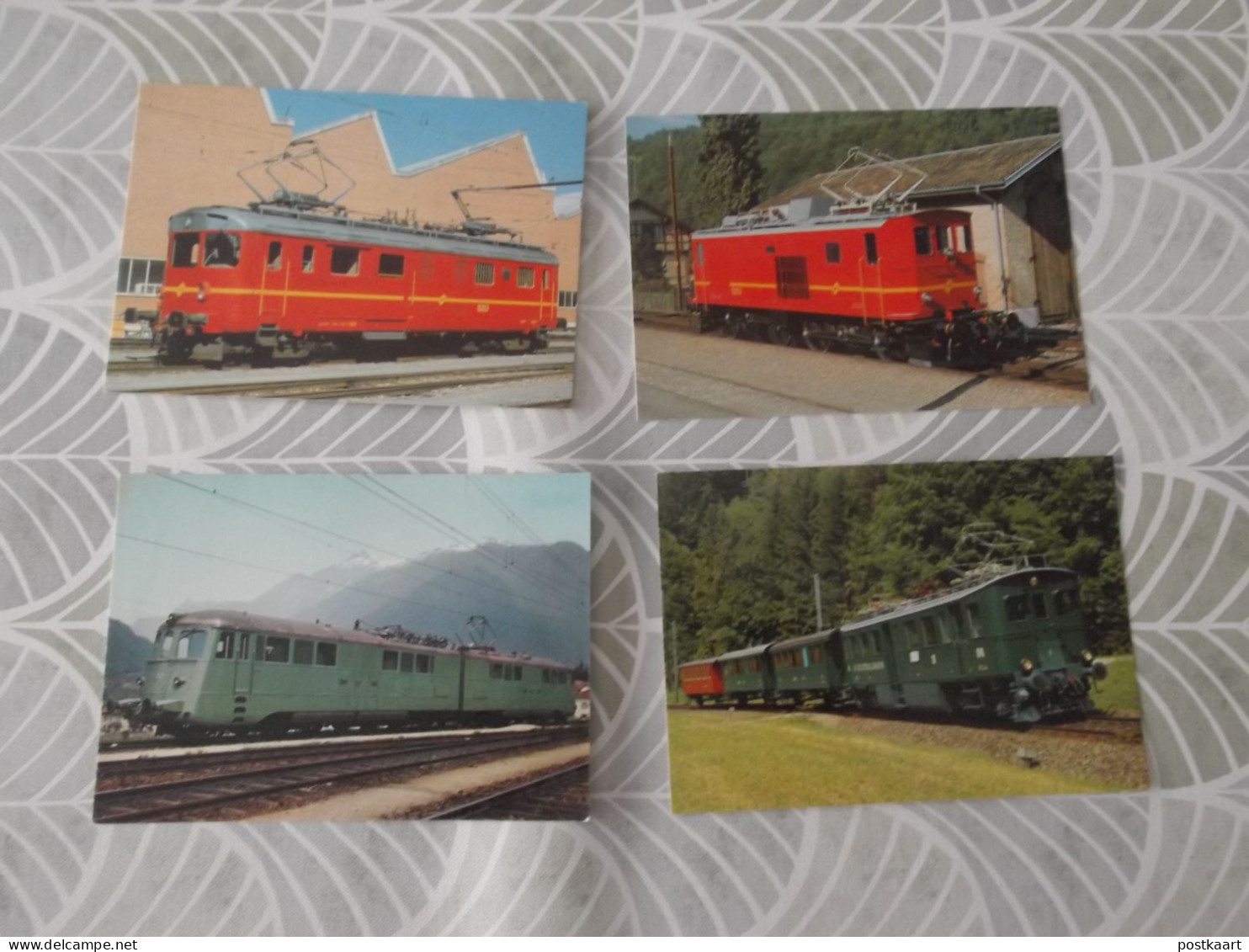 LOT van 162 postkaarten TREINEN - TRAINS - LOCOMOTIEVEN