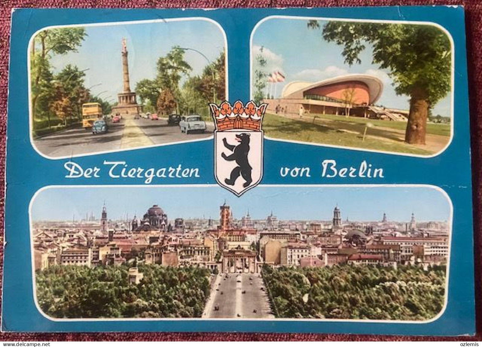 BERLIN ,DER TIERGARTEN VON BERLIN ,POSTCARD - Autres & Non Classés