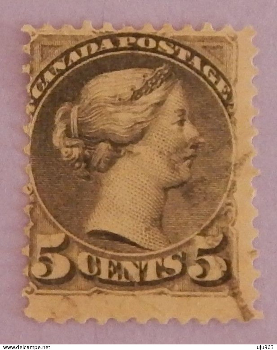 CANADA YT 31 OBLITERE "REINE VICTORIA" ANNÉES 1870/1893 - Used Stamps