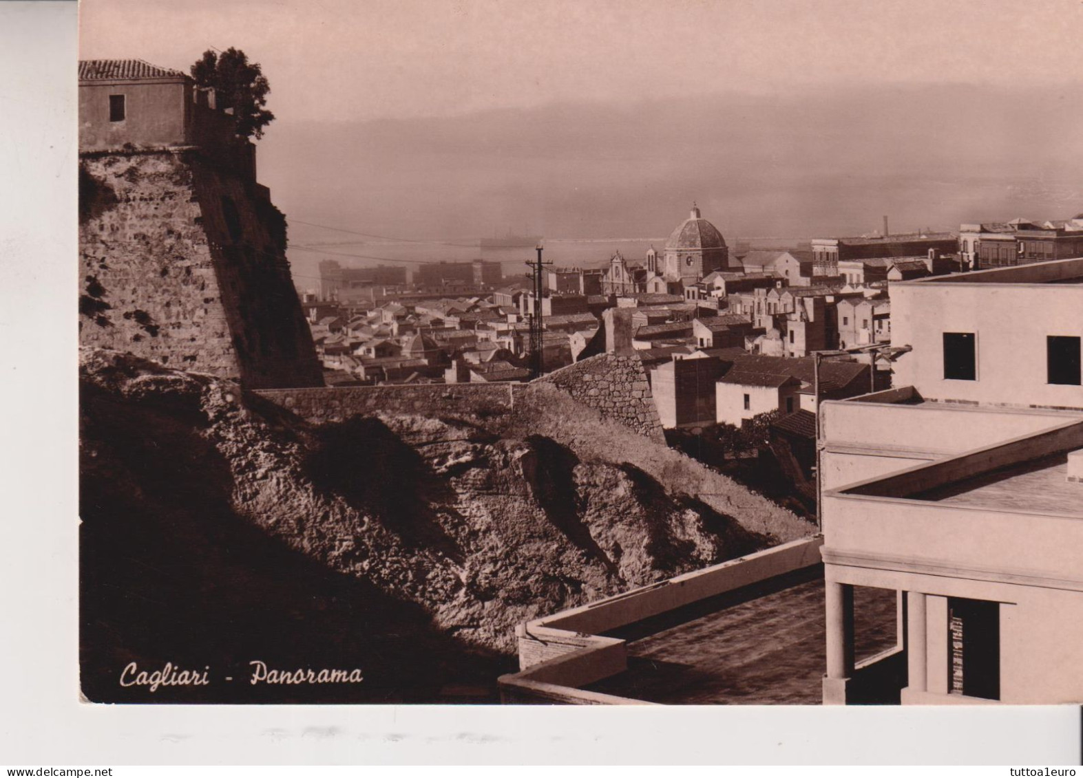 CAGLIARI  PANORAMA  VG  1949 - Cagliari