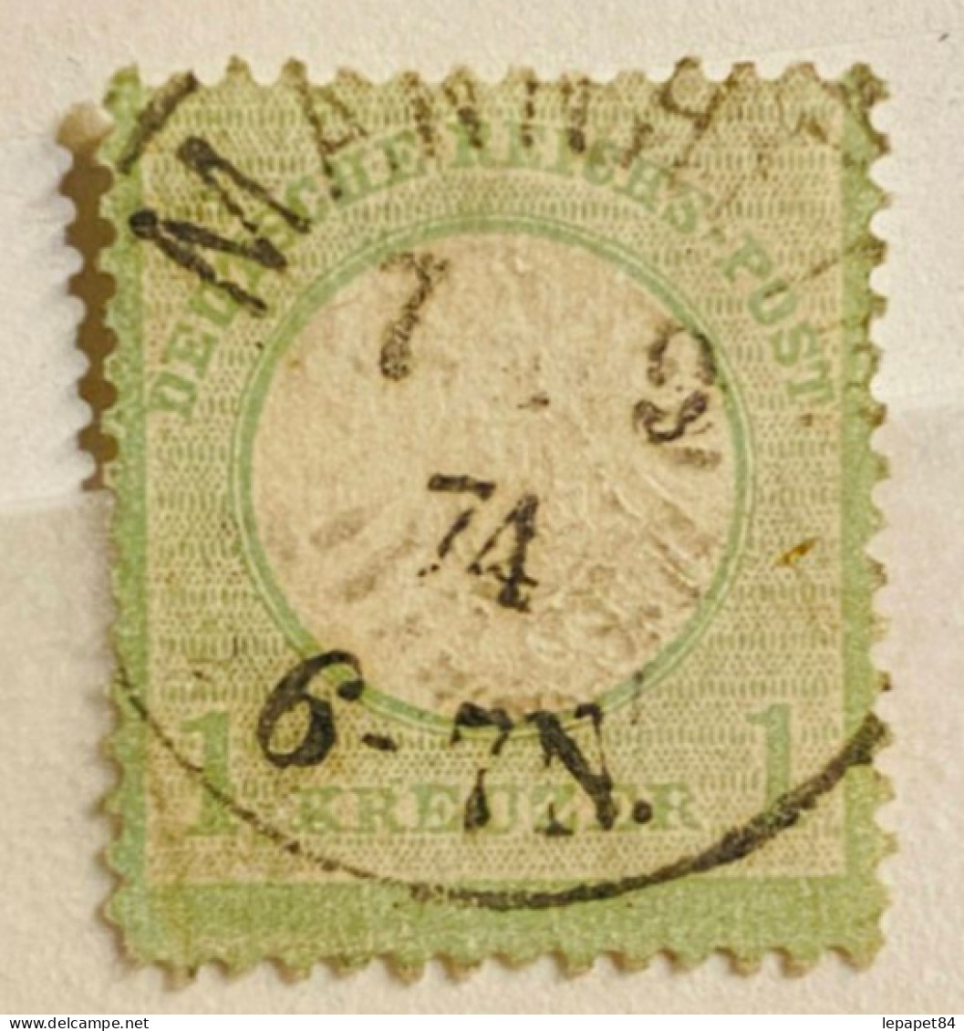 Allemagne YT N° 20 Oblitéré/used Beau Cachet Manheim 7/2/1874 - Used Stamps