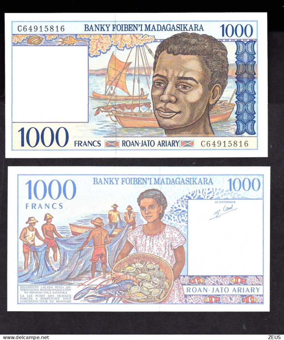 MADAGASCAR 1000 FRANCHI 1994  PIK 76 FDS - Madagascar