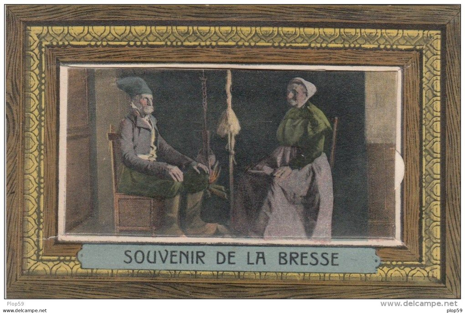 Cpa Ak Pk Carte à Systeme 10 Vues Souvenir De La Bresse Bressan Bressanes Ménétrier Fileuses Metiers Divers - Autres & Non Classés