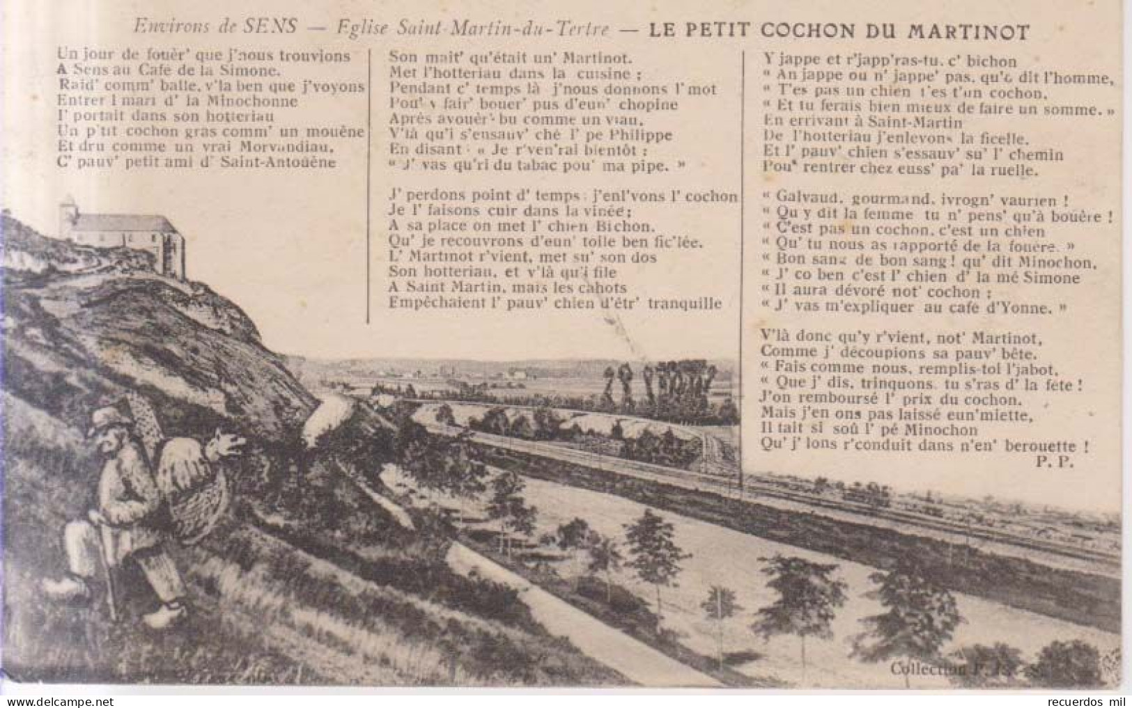 Saint Martin Du Tertre Le Petit Cochon Du Martinot  1915 - Saint Martin Du Tertre