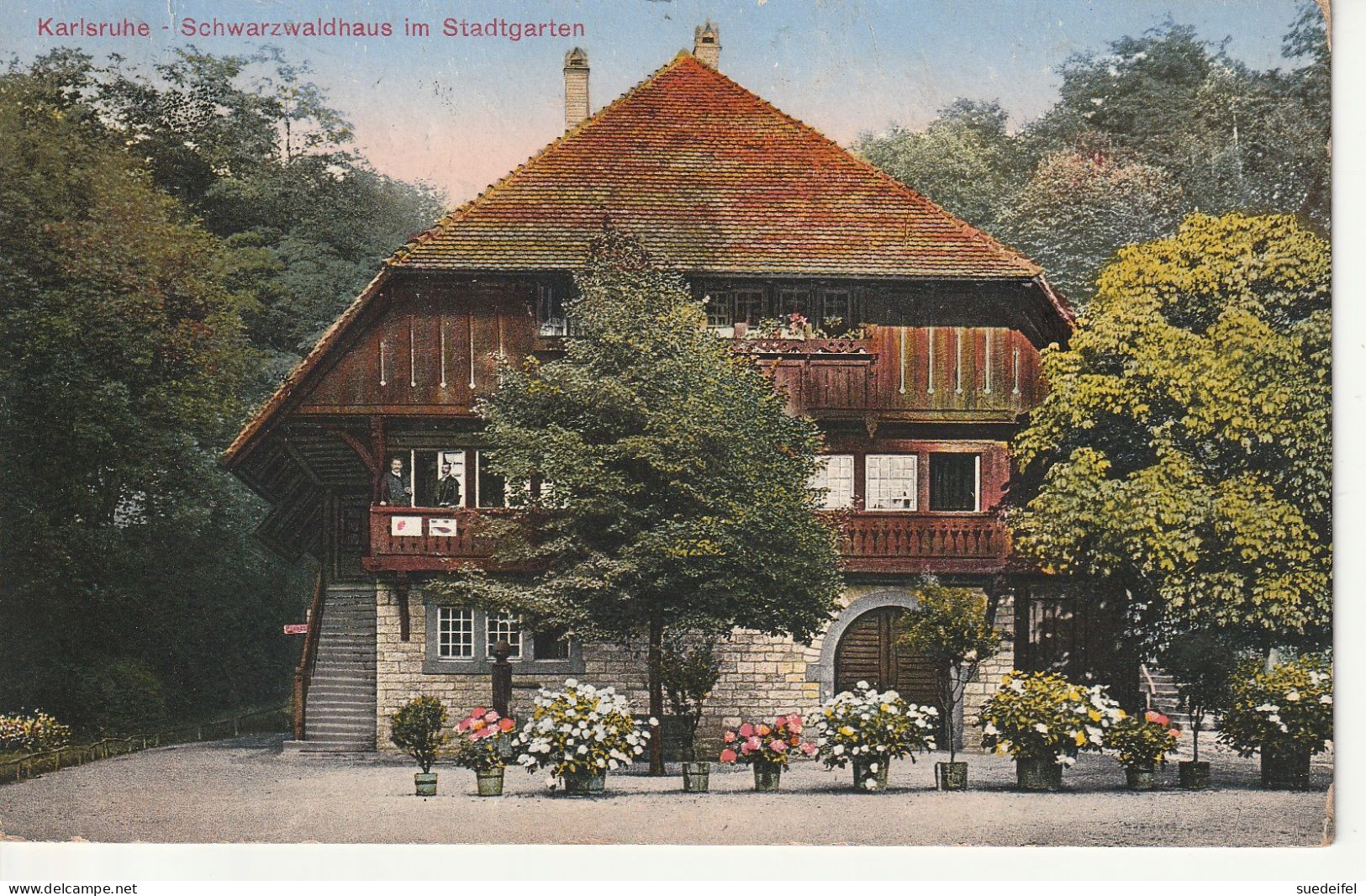 Karlsruhe, 1917 Mit Censur Metz,  Schwarzwaldhaus Im Park - Karlsruhe