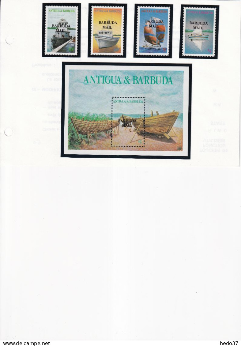Barbuda - Collection Vendue Page Par Page - Bateaux - Neufs ** Sans Charnière - TB - Antigua Y Barbuda (1981-...)