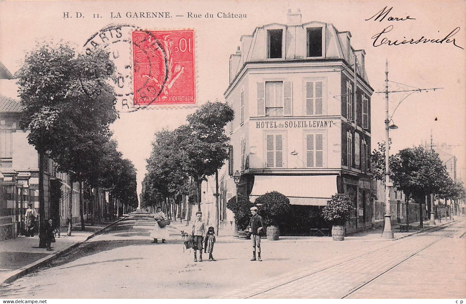 La Garenne Colombes - Rue Du Chateau  - CPA °J - La Garenne Colombes