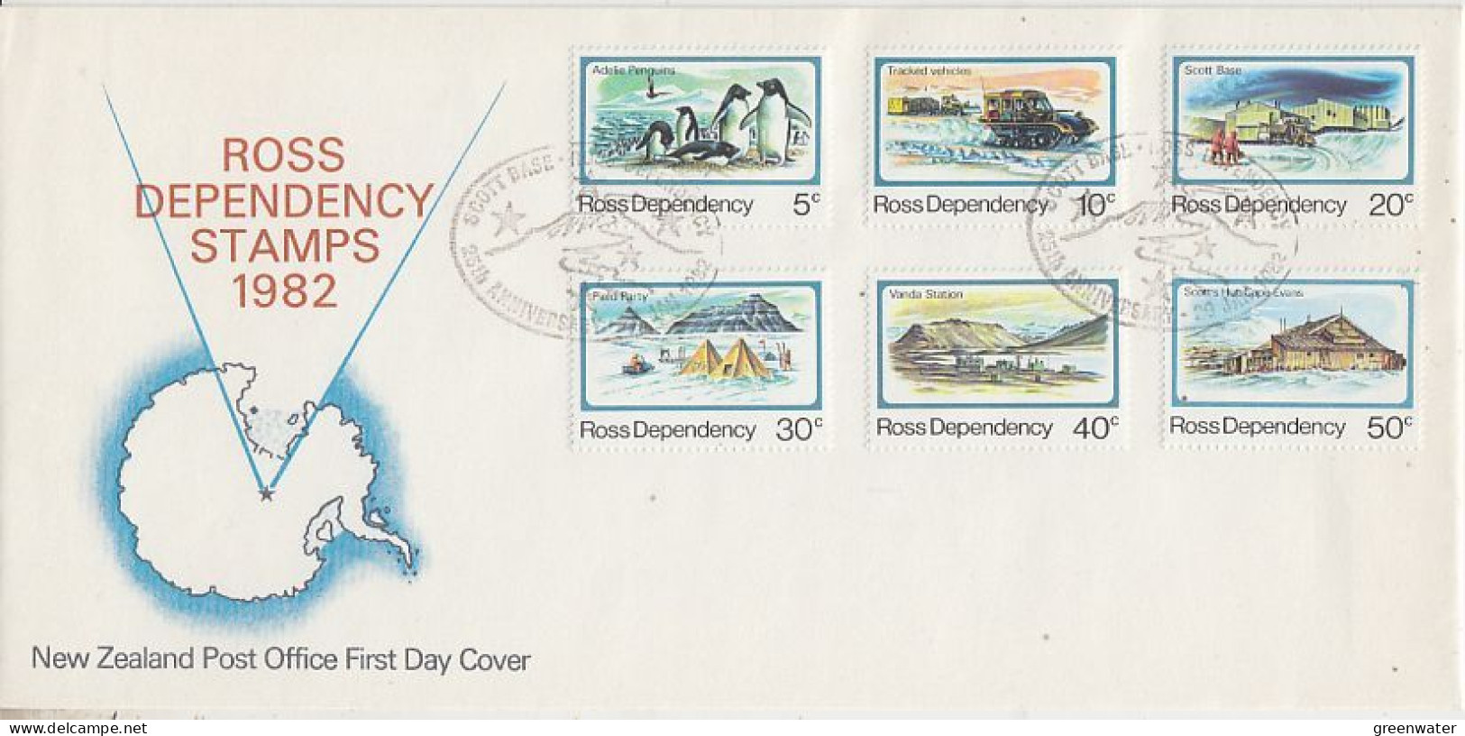 Ross Dependency 1982 Views 6v FDC (RO158) - FDC