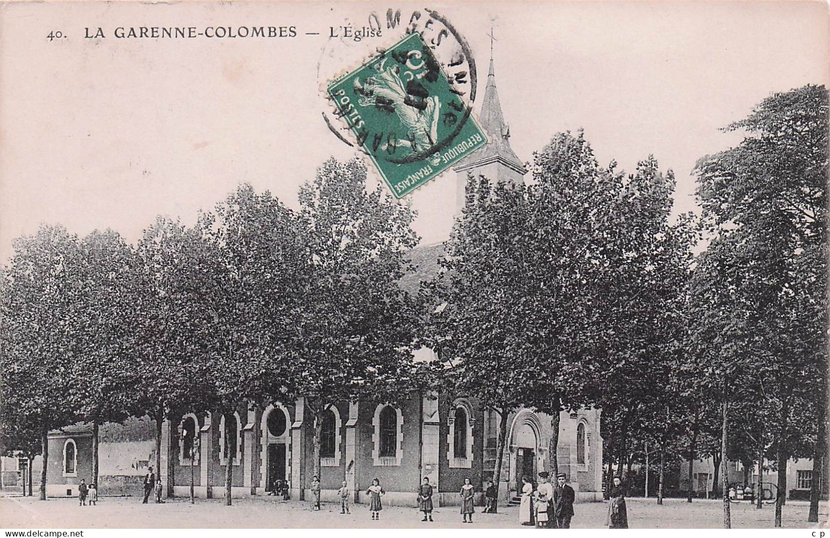 La Garenne Colombes - L'Eglise - CPA °J - La Garenne Colombes