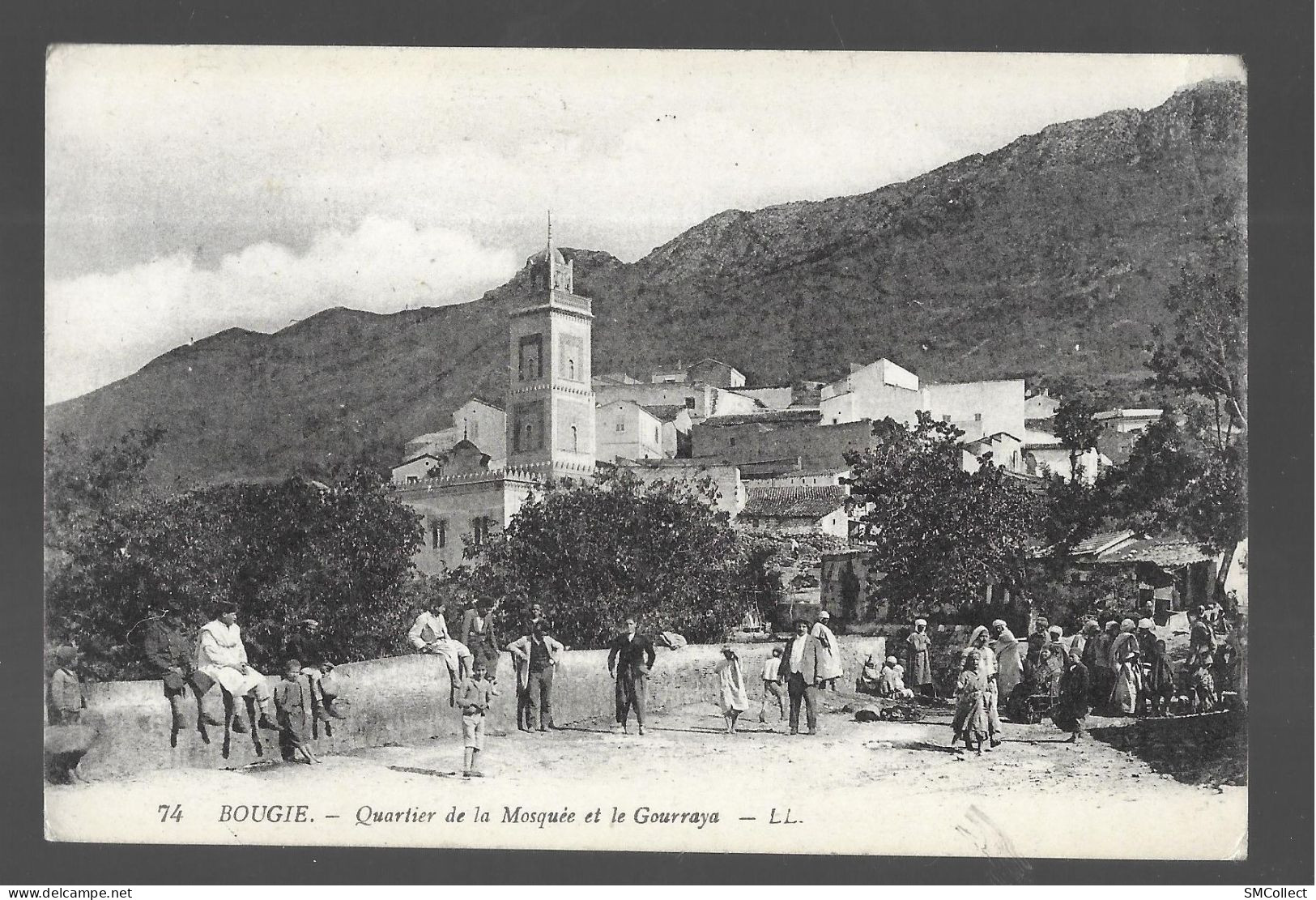 Bougie, Quartier De La Mosquée Et Le Gourraya. Carte Inédite (13738) - Bejaia (Bougie)