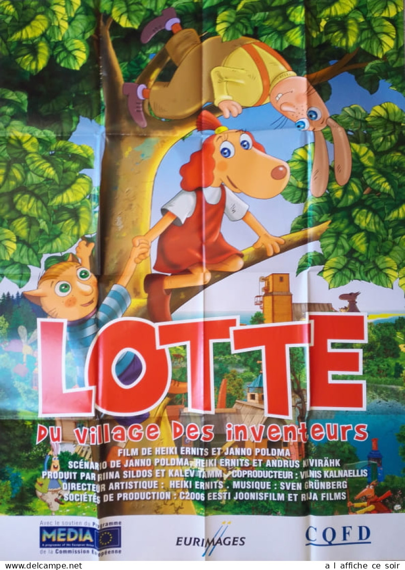 Affiche Cinéma Orginale Film LOTTE DU VILLAGE DES INVENTEURS 120x160cm - Afiches & Pósters